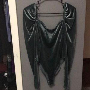 Beautiful velvet bodysuit